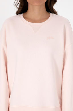 Kad_n A__k Pembe _ardonlu Bisiklet Yaka Basic Sweatsh_rt - U.s. polo assn фото 6
