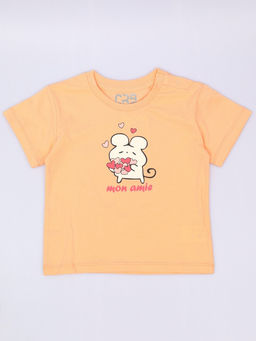 CRB wear / CSBG 64031-47-434 Футболка для девочки,персиковый/Ex.Cherubino