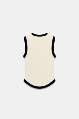 CAMISETA VIVOS CONTRASTE / Blanco roto - Zara фото 6