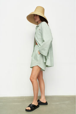 Костюм лён рубашка/шорты Irish Mint - Erist store фото 2