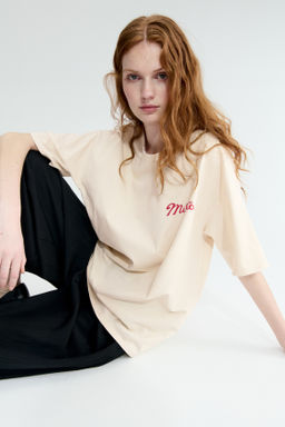 Camiseta oversize con motivo estampado - H&m фото 13