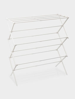 Сушилка для белья напольная LaDо́m, складная, раздвижная, металл, белая