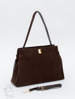 Сумка женская кожаная 1026M coffee Polina&Eiterou  в Новосибирске