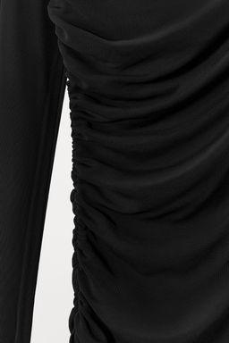 MULTIPOSITION COLLAR VISCOSE BLEND DRESS - Zara фото 9