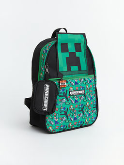 Minecraft Bask?l? Erkek ?ocuk S?rt ?antas?