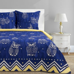 Постельное бельё Этель евро Ушастые совы (вид 3) 200 х 217 см, 220 х 240 см, 70 х 70 - 2 шт фото 13