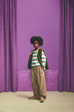 7-14 YEARS / STRIPED T-SHIRT WITH HARRY LAMBERT FOR ZARA X DISNEY PATCH