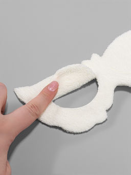 Цена за 3 шт. Маска для области вокруг глаз, с резинкой, 19.5×9.5 см, белая