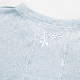 Футболка с объемным декором, Буду тебе сниться (голубой меланж) - Charutti фото 11