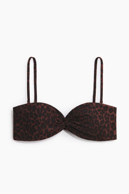 Top de bikini bandeau acolchado