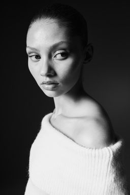 Vestido off-the-shoulder en punto fino - H&m фото 3