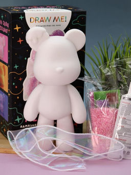 Алмазная мозаика на фигурке Draw Me! Pink bear, (14*9.5*23 см)