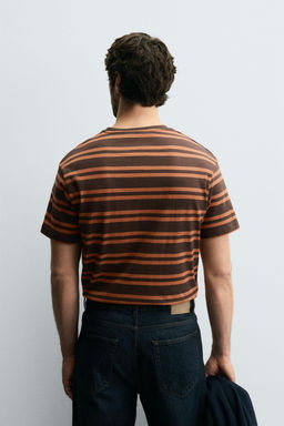 STRIPED JACQUARD T-SHIRT - Zara фото 3
