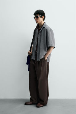 FLOWING CHECK SHIRT - Zara фото 4