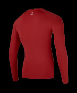 Футболка компрессионная с длинным рукавом JOGEL CAMP PerFormDRY Baselayer LS Tee, гранатовый  фото 3