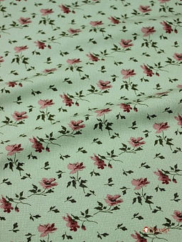 Плательная вискоза Валери, СОРТ2, цв.винтажная мята, ш.1.49м, вискоза-100%, 135гр/м.кв - Купава фото 7