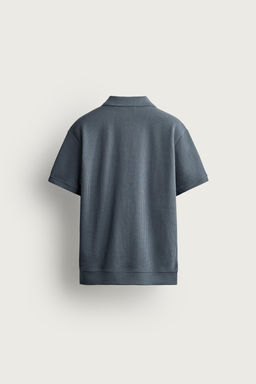 POLO ESTRUCTURA VERTICAL / Gris azul - Zara фото 7