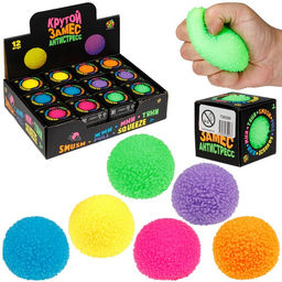 Крутой замес. "Шар" 6 см с пушистой текстурой, в асс., кор., 12 шт в дб арт.Т26358