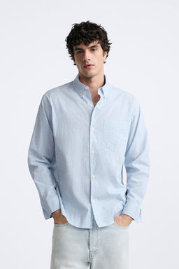 STRIPED CREASED-EFFECT SHIRT - Zara фото 2