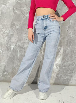 Джинсы женские трубы УЦЕНКА D35