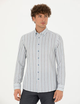 Mavi Slim Fit Uzun Kollu G_mlek