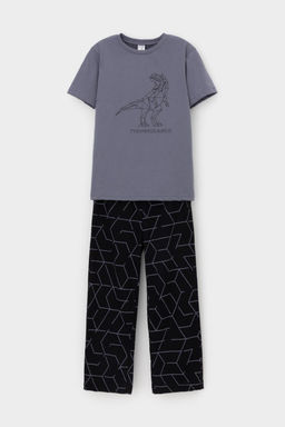 К 1599/мокрый асфальт,геометрия пижама дет