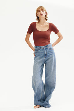 Body tanga de manga corta