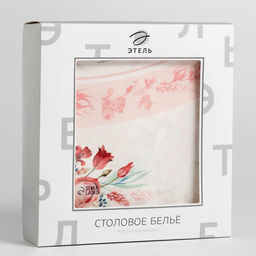 Скатерть круглая Этель Розы d=220 см, 100 % хлопок  фото 7