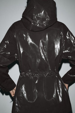 SHINY HOODED PARKA ZW COLLECTION - Zara фото 3