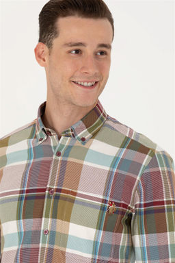 U. S. Polo Assn Мужская рубашка Lumberjack бордовая красная - U.s. polo assn фото 9