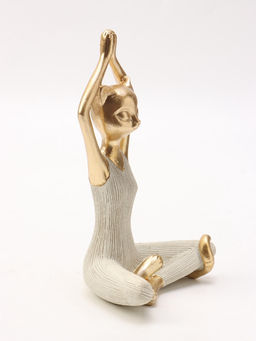 Фигура интрьерная «Кошка - йогиня», 13×9.5×20.3 см