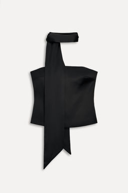 SATIN SCARF TOP 50TH ANNIVERSARY - Zara фото 6