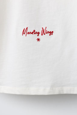 CAMISETA PARCHE BORDADO / Crudo - Zara фото 5