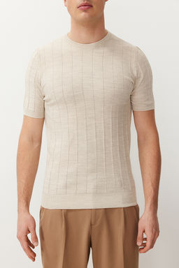 TRENDYOL MAN Lacivert Slim-Dar Fit Pamuklu Bisiklet Yaka Basic Triko T-shirt TMNSS24TS00250 - Trendyolmilla фото 10