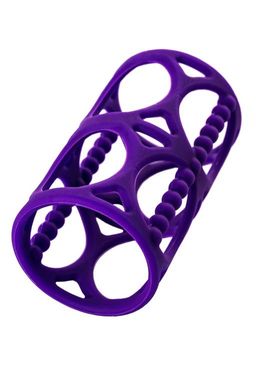 Насадка на пенис TOYFA A-Toys, силикон, фиолетовый, 7,5 см  фото 4