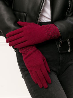 Перчатки жен Labbra LB-PH-76 bordo