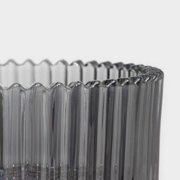 Сахарница Доляна «Царская», 250 мл, 10.5×13 см, стекло, серая