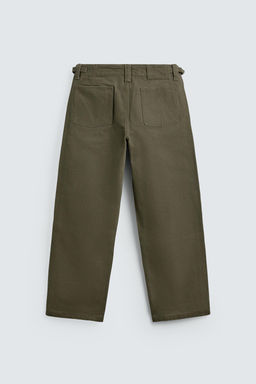 PANTAL?N CHINO TRABILLAS RELAXED FIT / Khaki - Zara фото 7