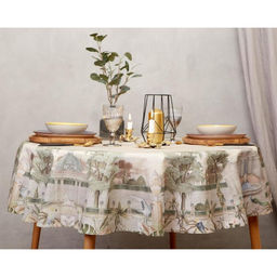 Скатерть Этель Райский сад d=220 +/- 3см  фото 4