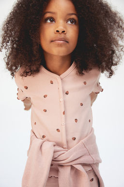 Camiseta de algodon acanalado - H&m фото 2