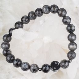 Браслет Инь-Янь из Лабрадора (Лаврикит)