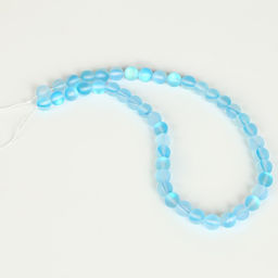 Бусины из натурального камня «Кошачий глаз», набор 46 шт., размер 1 шт. — 8 мм, голубой