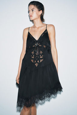 ZW COLLECTION ASYMMETRIC SHORT DRESS - Zara фото 9