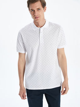 Polo Yaka K?sa Kollu Desenli Pike Erkek Ti??rt