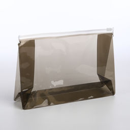 Косметичка для бассейна с застёжкая зип-лок, чёрная/прозрачная