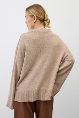 ЕВ 30245/ш/бежевый меланж джемпер жен