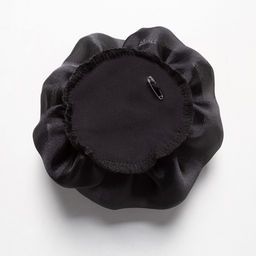 Брошь из органзы, Полуночная роза - Charutti фото 5