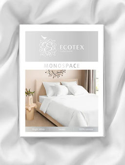 Постельное белье Моноспейс Евро + 4 наволочки, белый - Ecotex фото 6