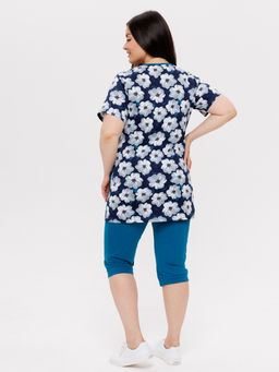 Костюм женский К-223 (кулирка) Индиго - Elenatex фото 20