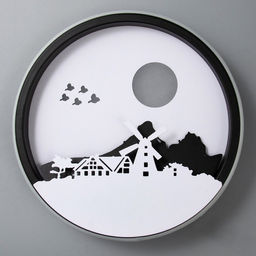 Бра 2509/1 LED 15 Вт 3000/4000К черно-белый 24×24 см